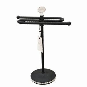 Atrium Towel Valet w/Rhinestone & Crystal Accents